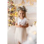 Lily Grey dívčí slavnostní šaty s třpytivou sukní a volánkovými rukávky – Zboží Dáma
