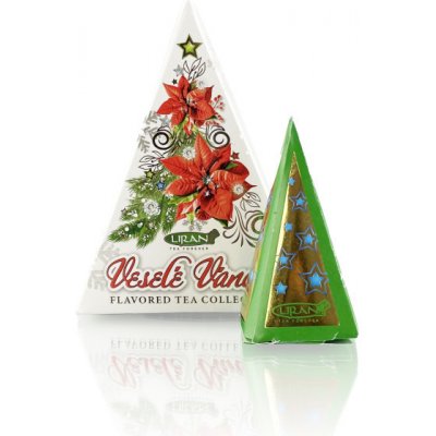 Liran Vánoční čaj pyramida Veselé Vánoce 3 x 2 g – Zboží Mobilmania