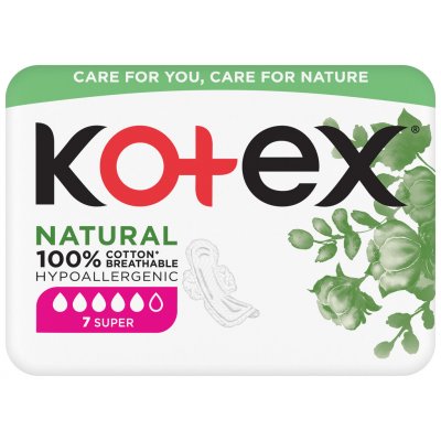 Kotex Natural Super vložky 7 ks