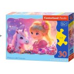 Castorland Princezna s jednorožcem Princess with Unicorn 30 dílků – Sleviste.cz