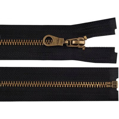 Staromosazný zip No 5 délka 85 cm bundový Varianta: 332 černá, Balení: 1 ks – Hledejceny.cz