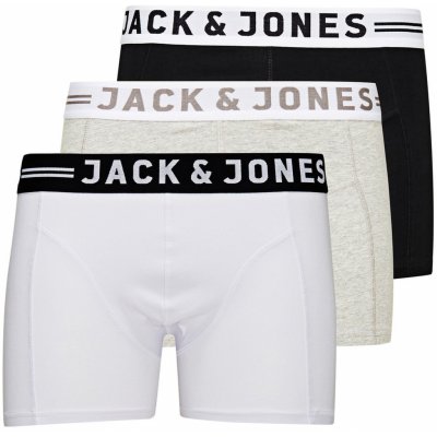 Pánské boxerky 3Pack Jack and Jones vícebarevné 12081832 light grey