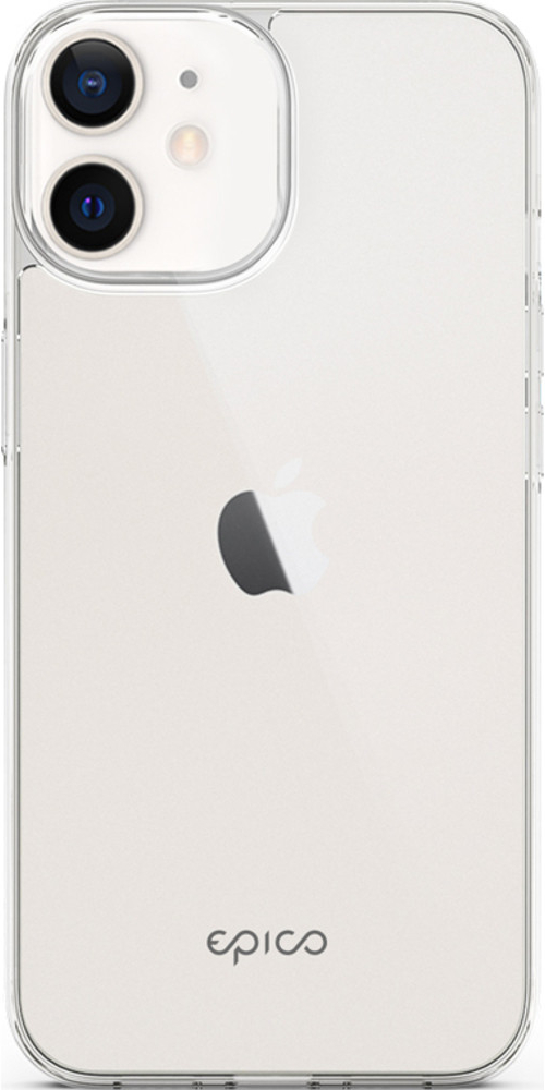 Pouzdro EPICO Twiggy Gloss Case iPhone 12 Mini bílé čiré
