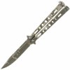 Nůž pro bojové sporty JKR BUTTERFLY KNIFE BLADE 10cm Desert JKR721