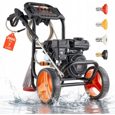 VEVOR Tlaková myčka 7L/MIN 200 BAR (2900 PSI) se sadou 4 trysek pro snadné čištění – Hledejceny.cz