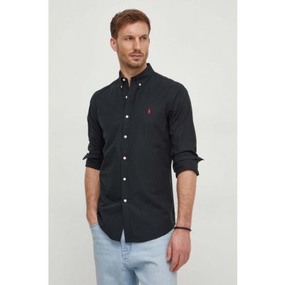Polo Ralph Lauren pánská košile slim s límečkem button-down 710928254 černá – Zboží Mobilmania