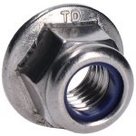 nerezová matice pojistná (M10), podobné DIN6926 /AISI304, s polyamidovou vložkou a podložkou – Sleviste.cz