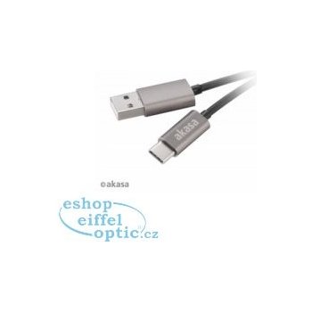 Akasa AK-CBUB32-10GR USB 2.0 A - USB Typ-C, 1m, šedý