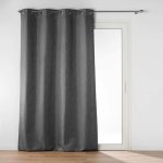Douceur d'intérieur Izolační závěs POLARINE, žakárový efekt, 140 x 260 cm, antracitový – Hledejceny.cz