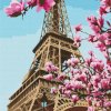 Malování podle čísla ASTRA Malování podle čísel: Eiffelova věž plátno na rámu 40 x 50 cm
