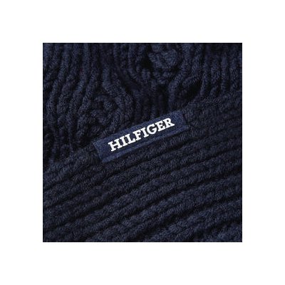 Tommy Hilfiger šál Monotype Chunky Knit Scarf AM0AM11507 Space blue DW6