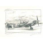 Stíhací letoun Spitfire TE184 DU-N - 29,7 x 42 cm