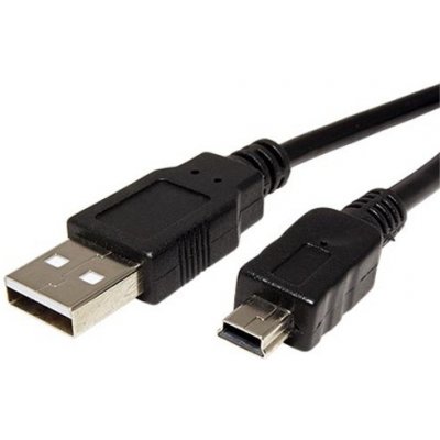 OEM Kabel USB A(M) - miniUSB 5pin B(M), 1,5m (Nikon UC-E4, UC-E5, Olympus CB-USB4, Fuji FZ05365-100) 11.92.8711