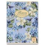 Pigna Školní sešit Nature Flowers A5 čistý mix motivů – Zboží Dáma