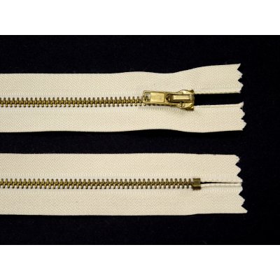 WICO Kovový zip no.3 nerozepínací 14cm krémový (zlaté zoubky) – Hledejceny.cz