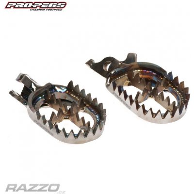 Titanové široké stupačky ProPegs Titanium Footpegs Honda CR125 / CR250 / CRF250R / CRF450R – Zboží Mobilmania