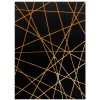 Koberec Dywany Łuszczów Gloss 406C 86 geometric black/gold