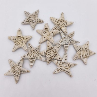 Lata star 5 cm / 30ks krémová PT0458 – Hledejceny.cz