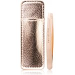 Tweezerman Mini Slant pinzeta se zešikmeným koncem mini s cestovním pouzdrem Rose Gold – Zboží Dáma