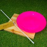 Juggle Dream Žonglovací talíř a tyčka, Růžová, Dlouhá tyčka – Zboží Mobilmania