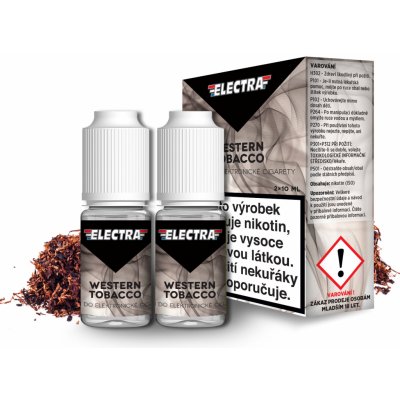 Ecoliquid Electra 2Pack Western Tobacco 2 x 10 ml 0 mg – Hledejceny.cz