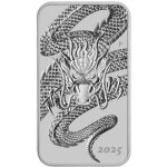 Rectangular Dragon stříbrná mince 2025 1 oz – Zbozi.Blesk.cz