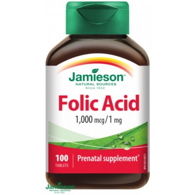 Jamieson Folic Acid 1 mg 100 tablet – Hledejceny.cz