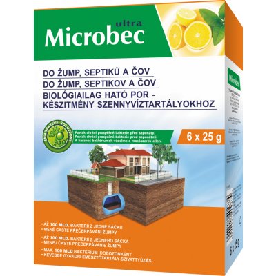 Bros Microbec Ultra do žump,septiků a ČOV 5+1x25g – Zboží Dáma