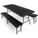 Crossheim C25033 Pivní set plastový skládací 180 cm černá – Zboží Mobilmania