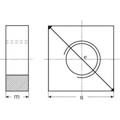 matice M2 ZINEK 4 hranná nízká 4x4 DIN 562 – Sleviste.cz