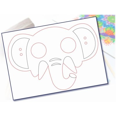 Radost v písku Maska na obličej vzor 18 – Zboží Mobilmania