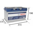  Bosch S4E 12V 80Ah 730A 0 092 S4E 110