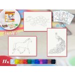 Radost v písku Základní sada ZVÍŘÁTEK II Barevné pískování obrázků – Zboží Dáma