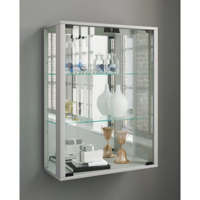 VCM Udina se zrcadlem včetně LED osvětlení stříbrná – Zboží Dáma