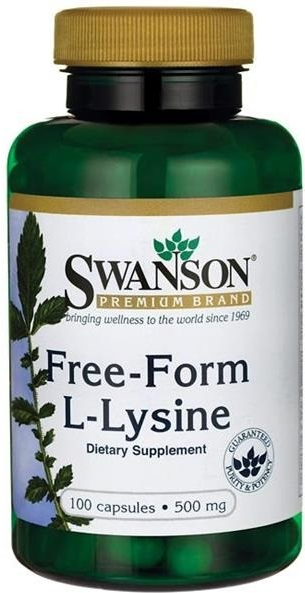 Swanson L-Lysin Free Form L-Lysine 500 mg 100 kapslí od 113 Kč - Heureka.cz
