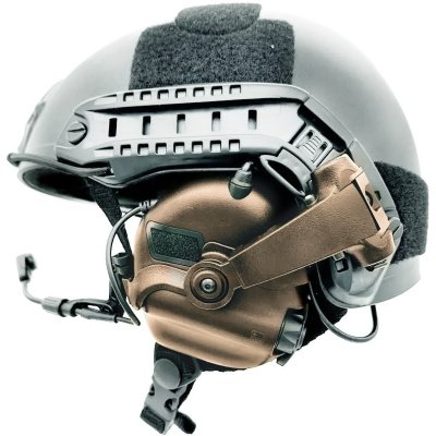Earmor taktický headset M32X MOD4, M16C montáž pro FAST ARC Coyote Brown – Zboží Dáma