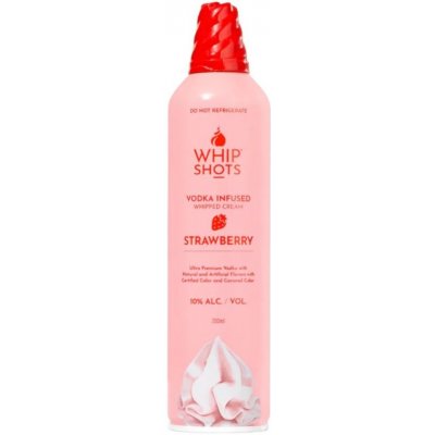 WhipShots Alko Šlehačka Strawberry 10% 0,2 l (holá láhev) – Zboží Dáma