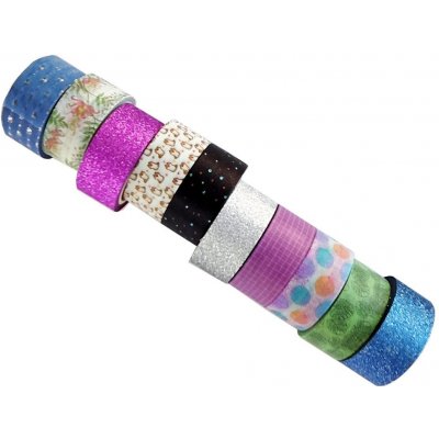 Creatoys Washi Tape - dekorační lepicí pásky - 10 ks – Zboží Mobilmania