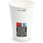 Papírový kelímek FSC Mix s cejchem bílý Ø70mm 0,2L WIMEX 76702 – Sleviste.cz