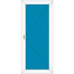 Aluplast Balkónové dveře Ideal 8000 Trojsklo Bílá/Tmavý dub 80 x 230 cm – Zboží Mobilmania