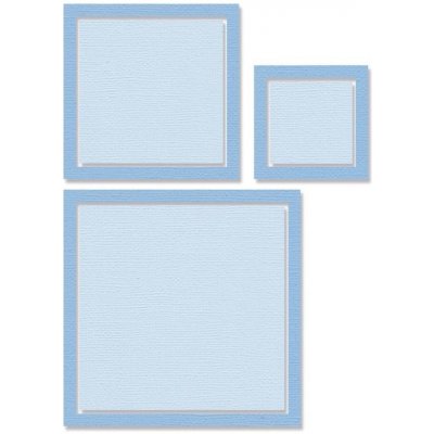 Sizzix vyřezávací kovové šablony Framelits Čtverce 6 ks – Zboží Mobilmania