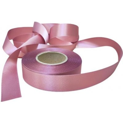 Atlasová stuha pudrová, šíře 24 mm, délka 20 m – Zboží Dáma