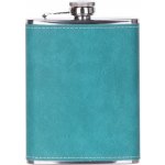 Nerezová placatka s potahem ze syntetické kůže - zelená sublimace termotransfer 240 ml – Zboží Mobilmania