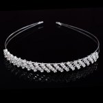 B-TOP Luxusní čelenka do vlasů LOVE CRYSTAL - postříbřená – Zboží Dáma