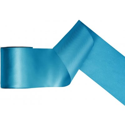 Stuha saténová TYRKYSOVÁ, 100 mm x 25 m – Zboží Dáma