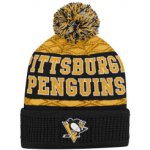 Outerstuff Dětská zimní čepice Pittsburgh Penguins NHL Puck Pattern Cuffed Pom – Zboží Mobilmania