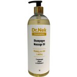 Dr.Nek Cosmetics masážní olej champagne s pumpičkou 1l – Sleviste.cz