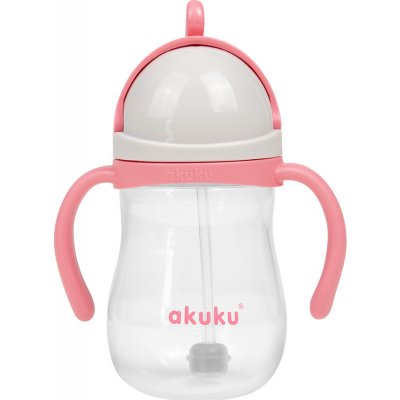 Akuku hrnek s ohebným brčkem a závažím 280 ml růžová – Hledejceny.cz