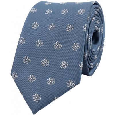 Bubibubi kravata s atomy modrošedá – Zboží Dáma