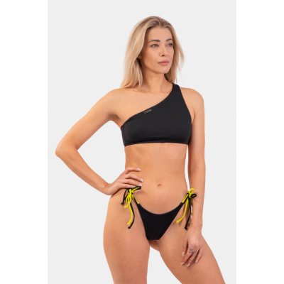 Nebbia Bandeau bikiny na jedno rameno vrchní díl černá